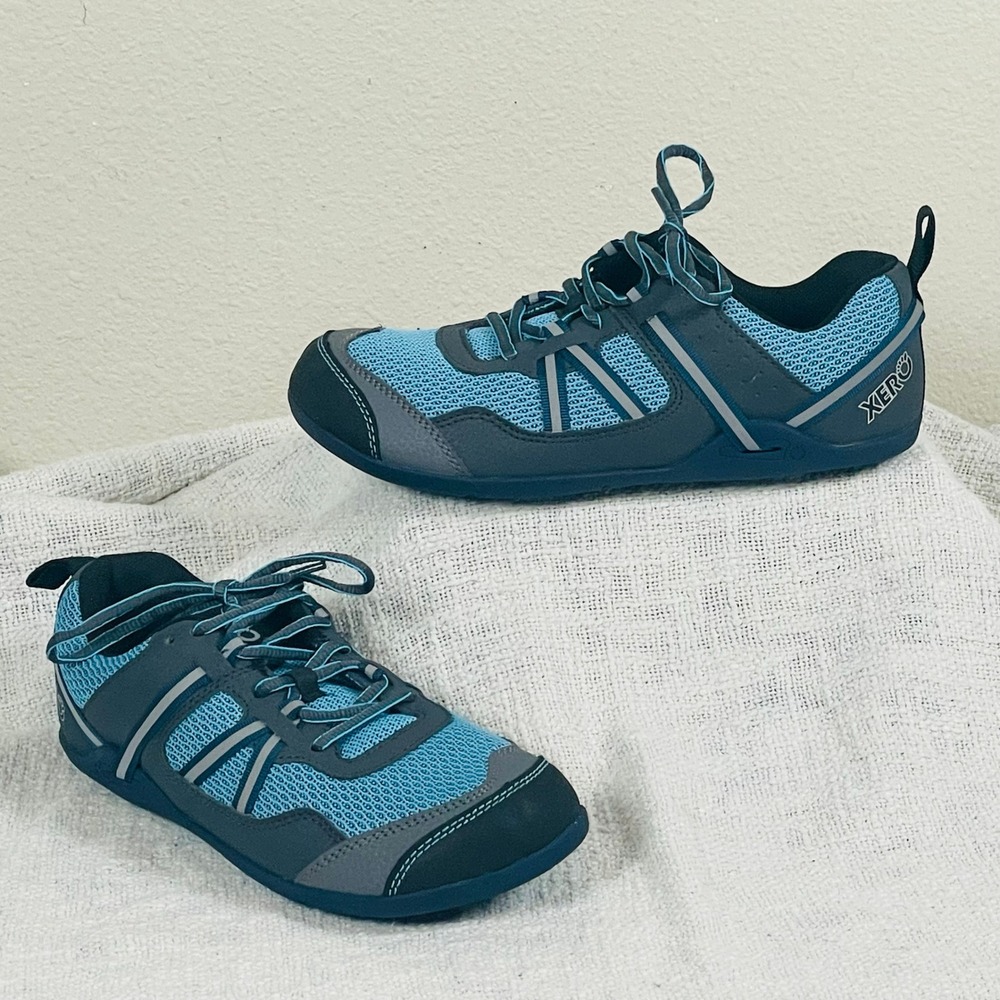 Xero Prio Shoes Sneakers Womens 7.5 Blue Gray Barefoot Minimalist Running